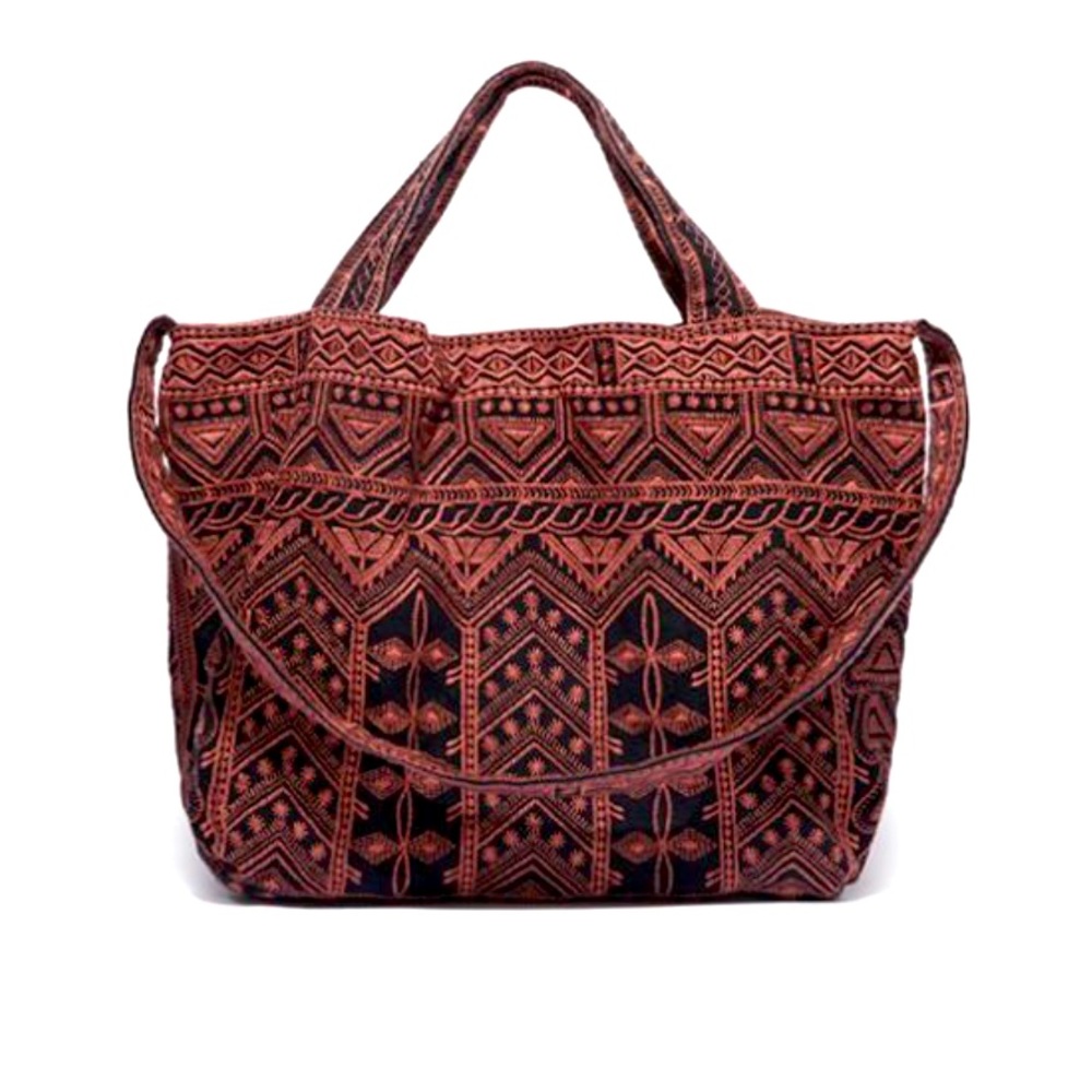 ⬇️ $240 | NWT Johnny Was Fully Embroidered Linen Tote Bag